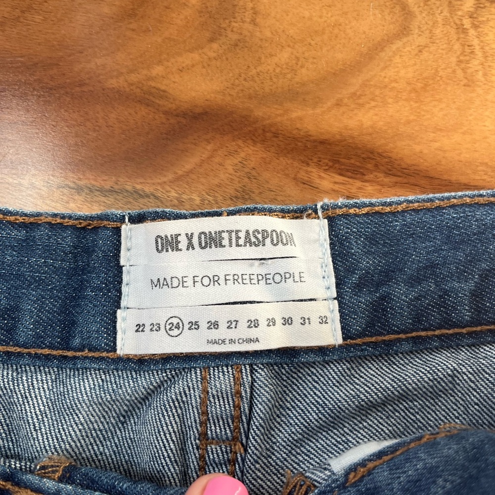 One Teaspoon Bandit Distressed Shorts Size 24 - Picture 4 of 6